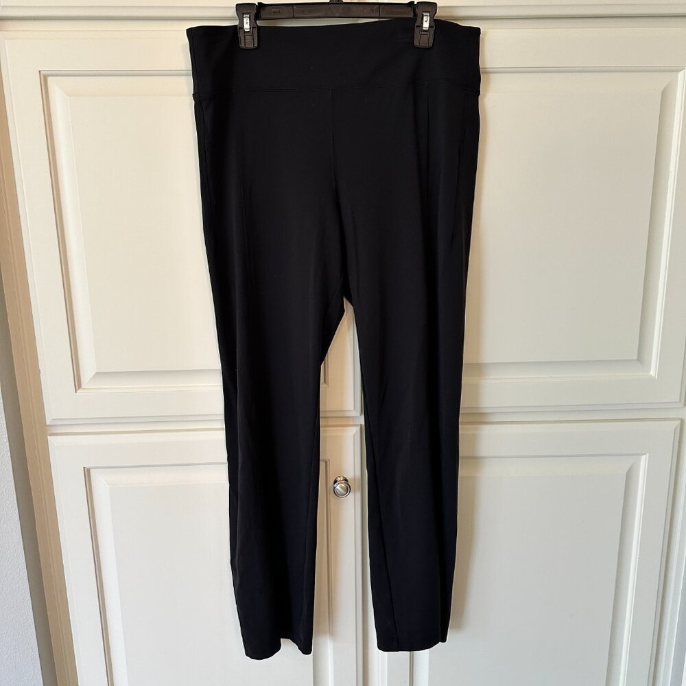 Athleta Delancey Straight Leg Pant, Black, Size XL #882707